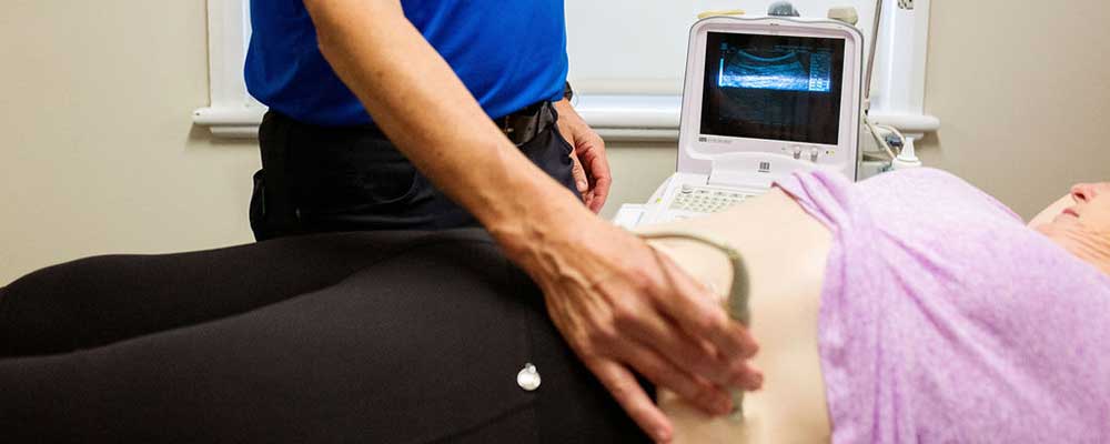 real time ultrasound photo of Natalie Perkins from bodyworks