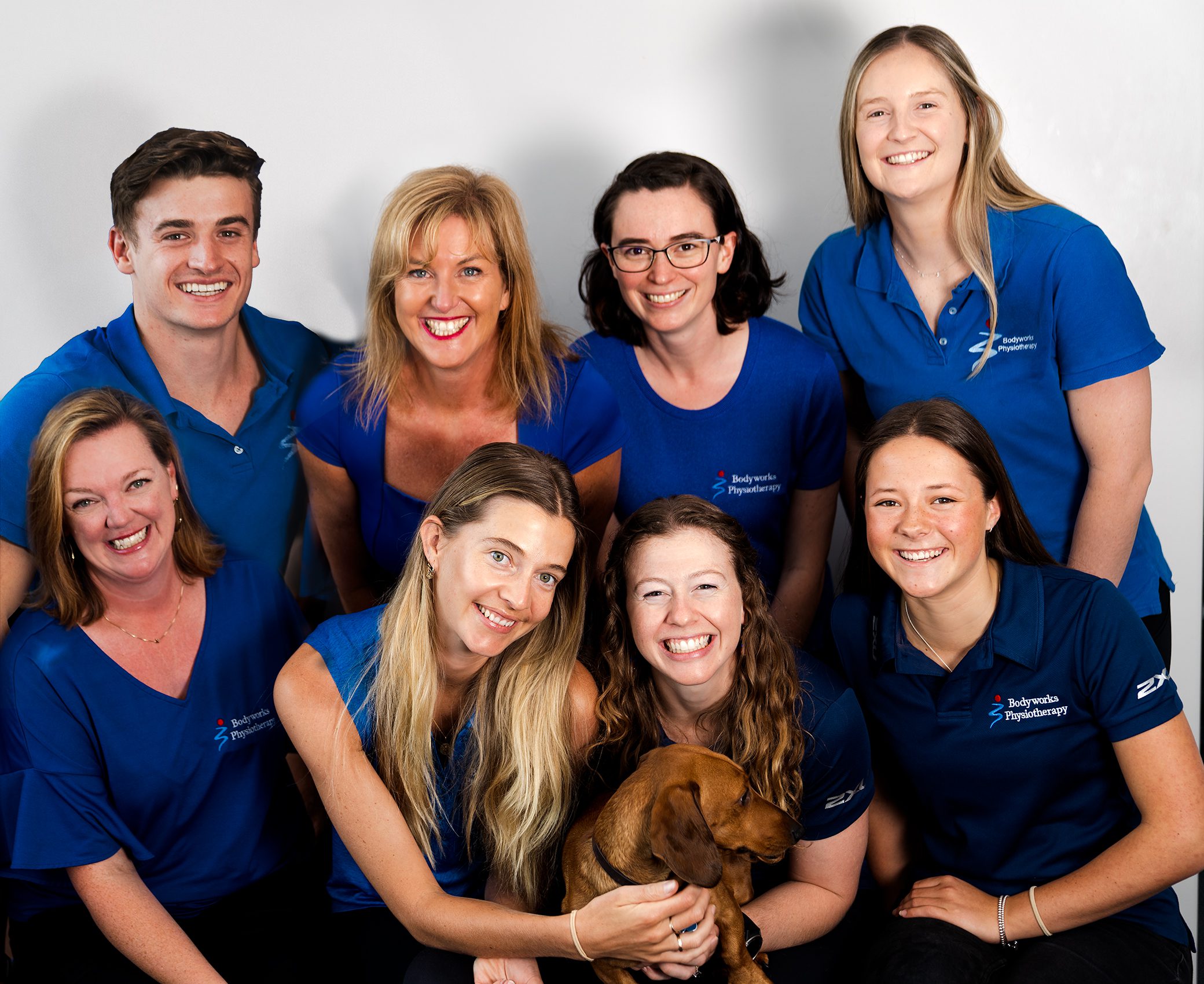 20230426 Bodyworks Team_Web Body works Warriwood Physio team, looking up.